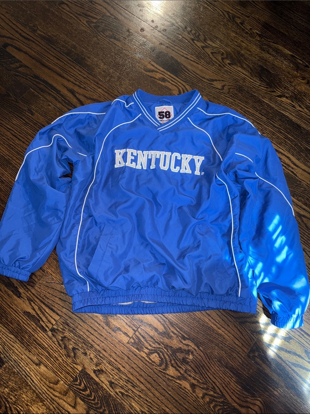 VTG Kentucky Wildcats Pullover Windbreaker Jacket 58 Sports Blue
